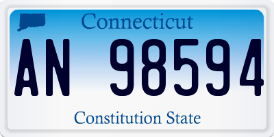 CT license plate AN98594