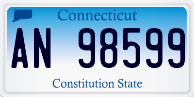CT license plate AN98599
