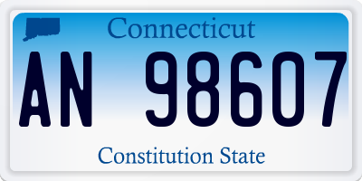 CT license plate AN98607