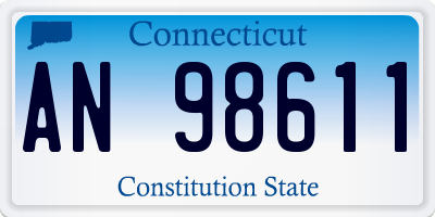 CT license plate AN98611