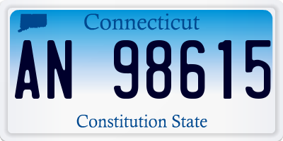 CT license plate AN98615