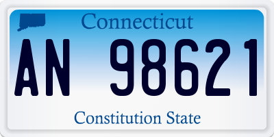 CT license plate AN98621