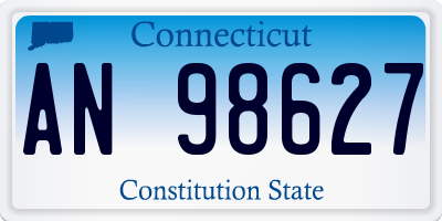 CT license plate AN98627