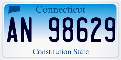 CT license plate AN98629
