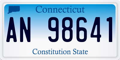 CT license plate AN98641