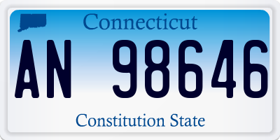 CT license plate AN98646
