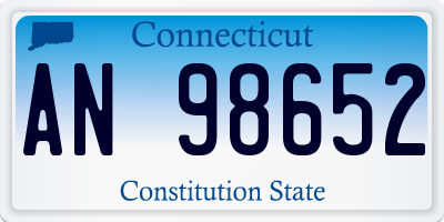 CT license plate AN98652
