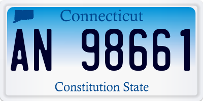 CT license plate AN98661