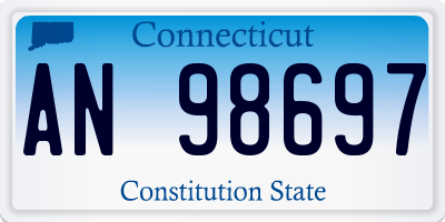 CT license plate AN98697