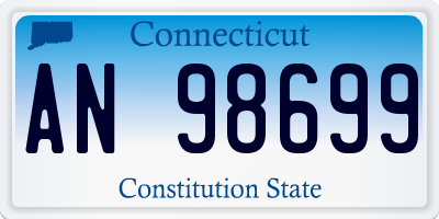 CT license plate AN98699