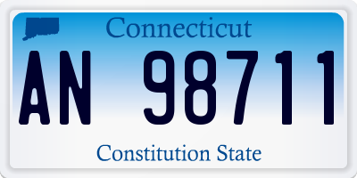 CT license plate AN98711