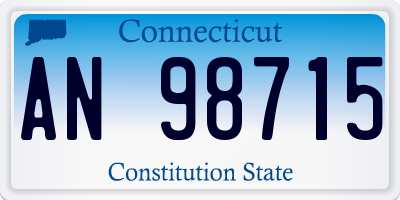 CT license plate AN98715