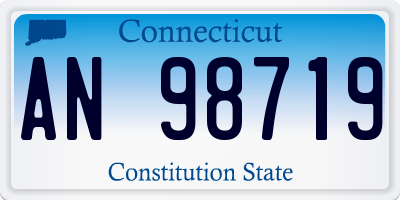 CT license plate AN98719