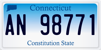 CT license plate AN98771