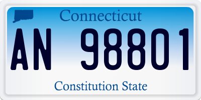 CT license plate AN98801