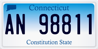 CT license plate AN98811
