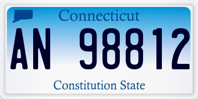 CT license plate AN98812