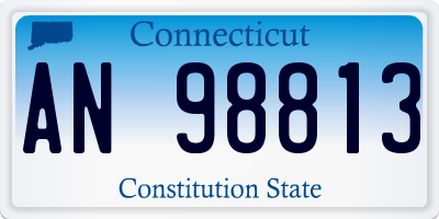 CT license plate AN98813