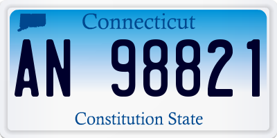 CT license plate AN98821