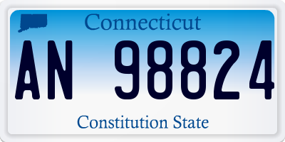 CT license plate AN98824