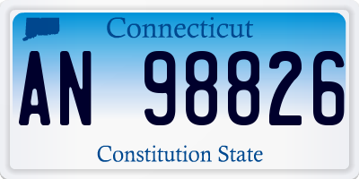 CT license plate AN98826