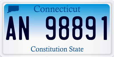 CT license plate AN98891