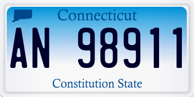 CT license plate AN98911