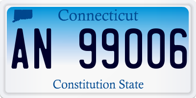 CT license plate AN99006