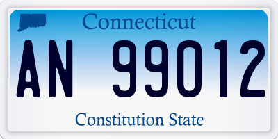 CT license plate AN99012