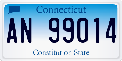 CT license plate AN99014