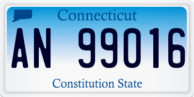 CT license plate AN99016