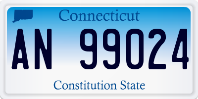 CT license plate AN99024