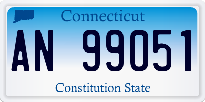 CT license plate AN99051