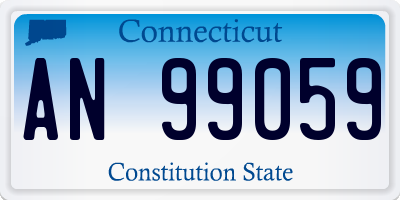 CT license plate AN99059