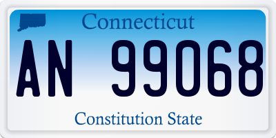 CT license plate AN99068