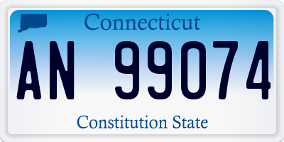 CT license plate AN99074