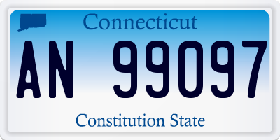 CT license plate AN99097