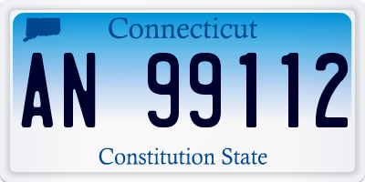 CT license plate AN99112