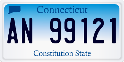 CT license plate AN99121
