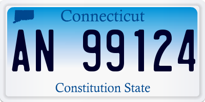CT license plate AN99124