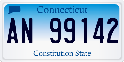 CT license plate AN99142