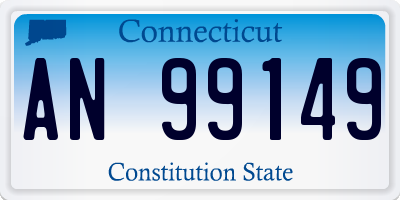 CT license plate AN99149