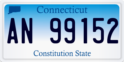 CT license plate AN99152