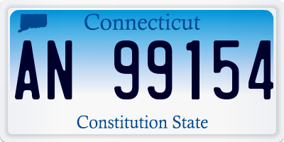 CT license plate AN99154