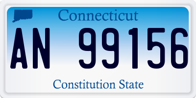 CT license plate AN99156