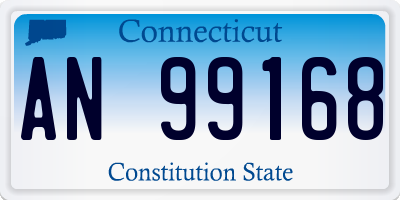 CT license plate AN99168