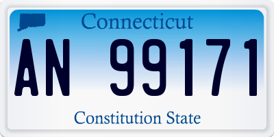 CT license plate AN99171