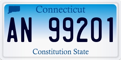 CT license plate AN99201