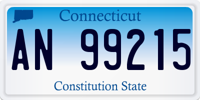 CT license plate AN99215