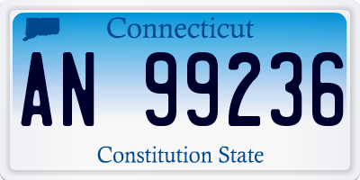 CT license plate AN99236